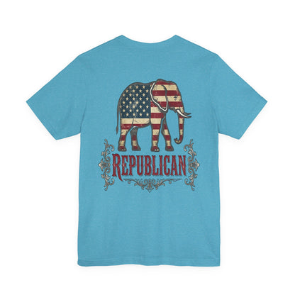 Republican Elephant Tee — Patriotic American T‑Shirt