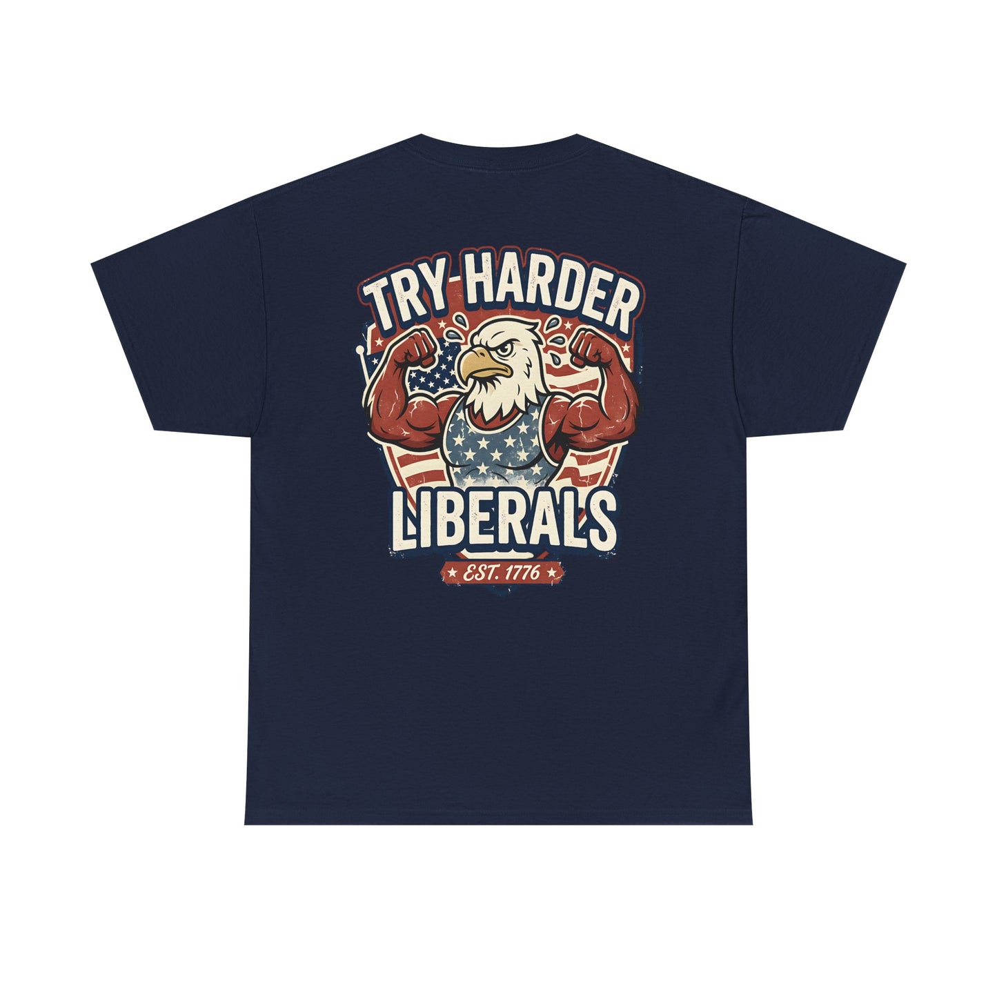 Patriotic Eagle Unisex Cotton Graphic T-Shirt