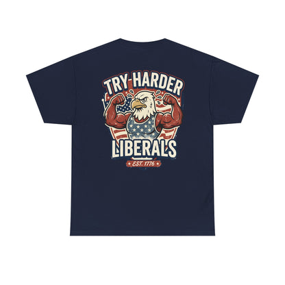Patriotic Eagle Unisex Cotton Graphic T-Shirt
