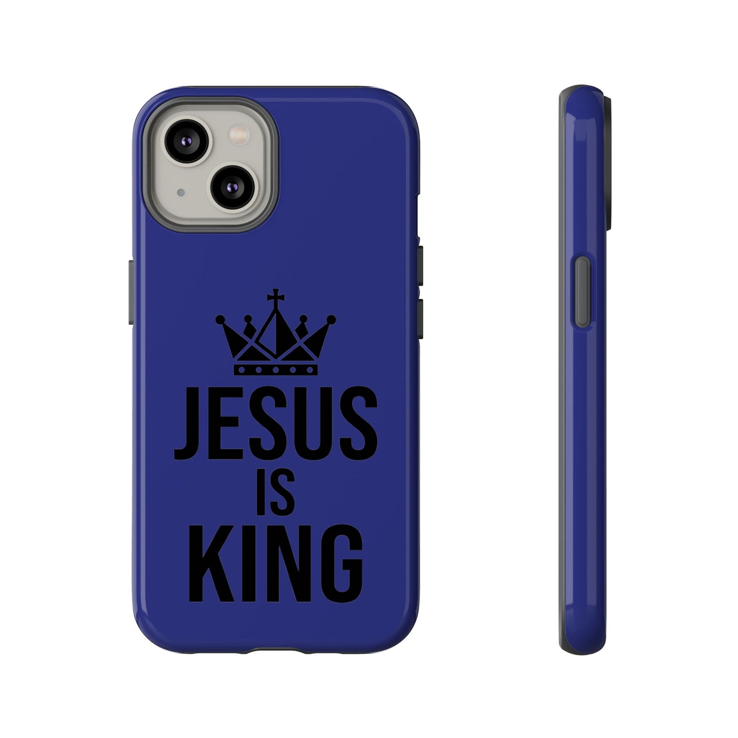 Jesus Is King Phone Case – Christian Faith Religious Protective Cover
