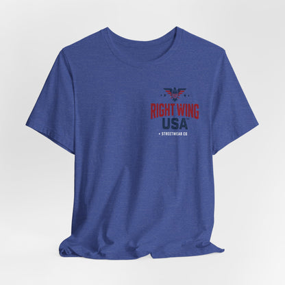 Proud American Tee — Right Wing USA Eagle Flag Patriotic T-Shirt