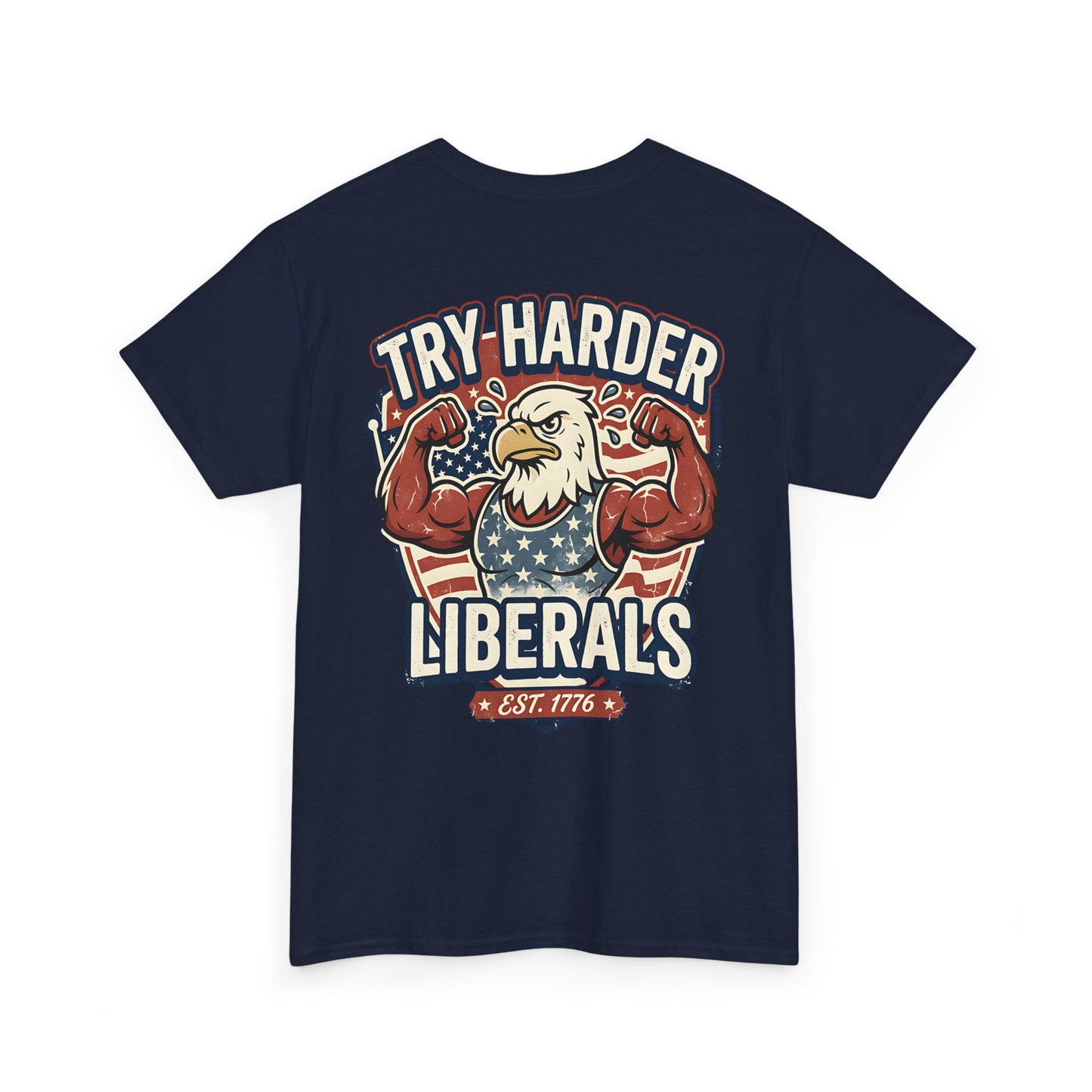 Patriotic Eagle Unisex Cotton Graphic T-Shirt