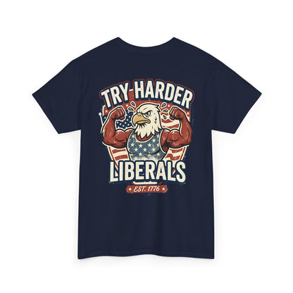 Patriotic Eagle Unisex Cotton Graphic T-Shirt