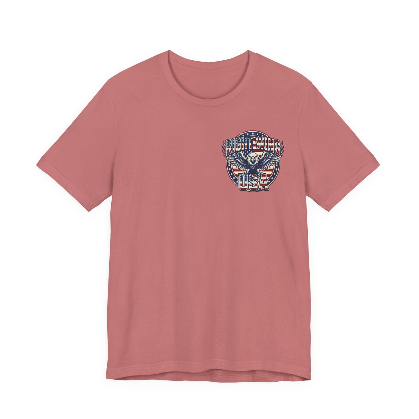 Professional Button Pusher Tee — Patriotic Eagle & Donkey Political Graphic Shirt