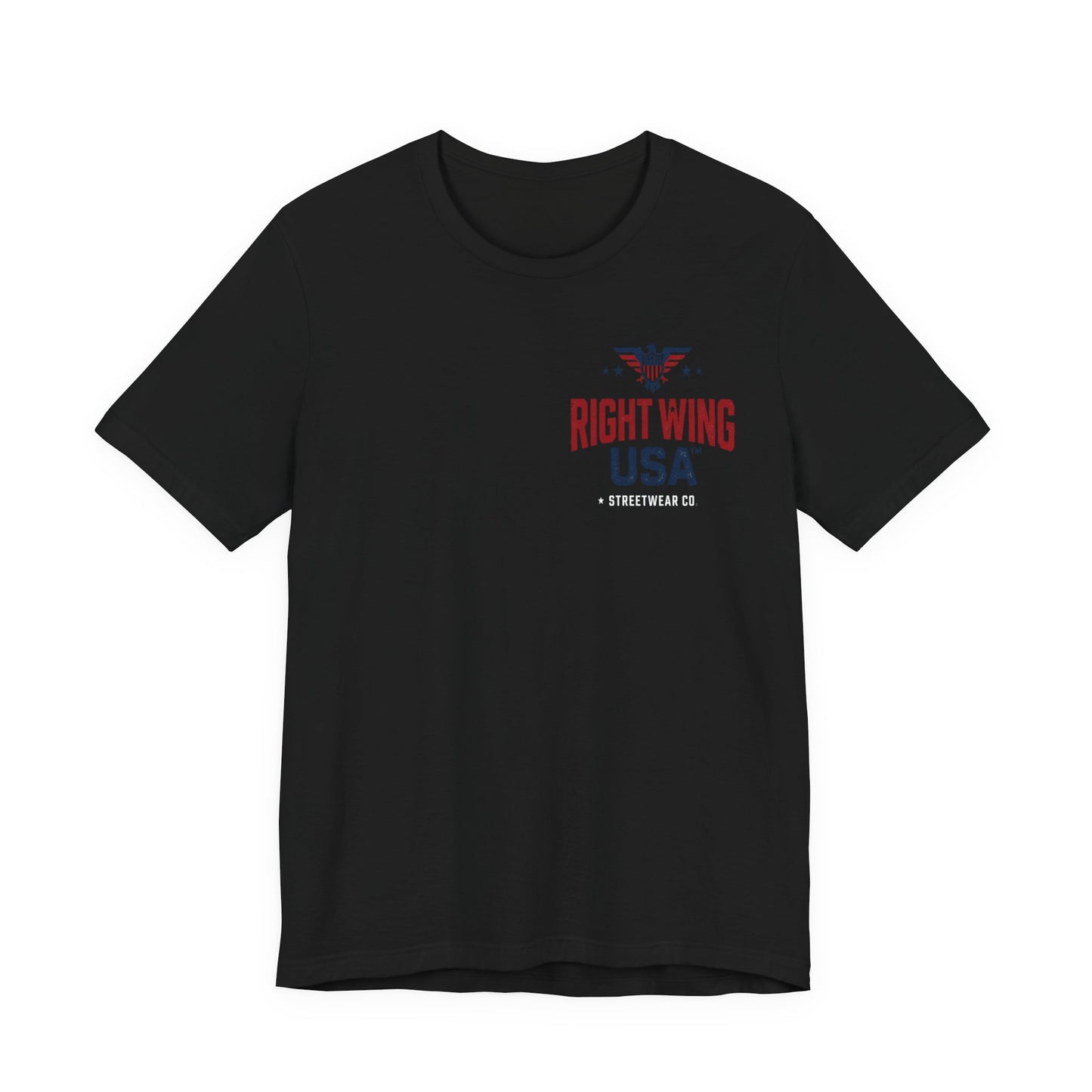 Proud American Tee — Right Wing USA Eagle Flag Patriotic T-Shirt
