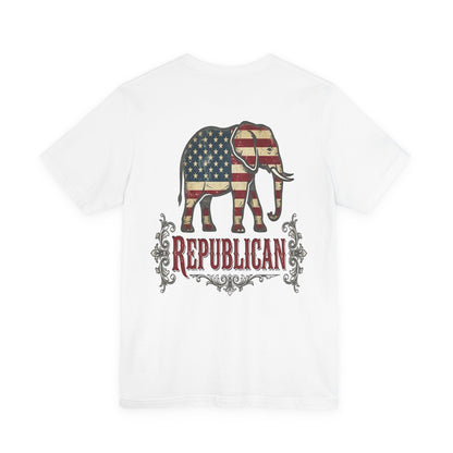 Republican Elephant Tee — Patriotic American T‑Shirt