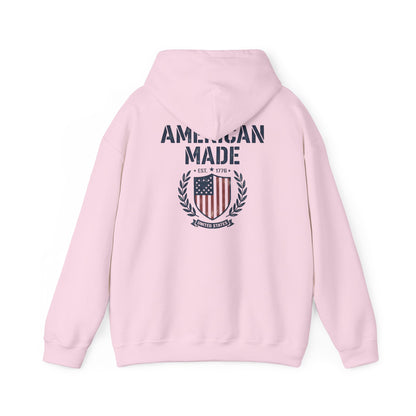 1776 American Made Hoodie — Patriotic USA Flag Sweatshirt