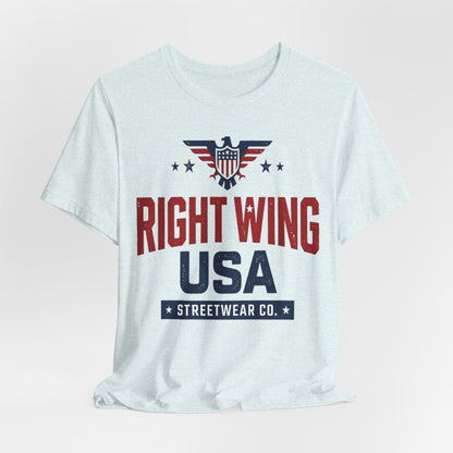 Patriotic Eagle Graphic T-Shirt – Short Sleeve Streetwear