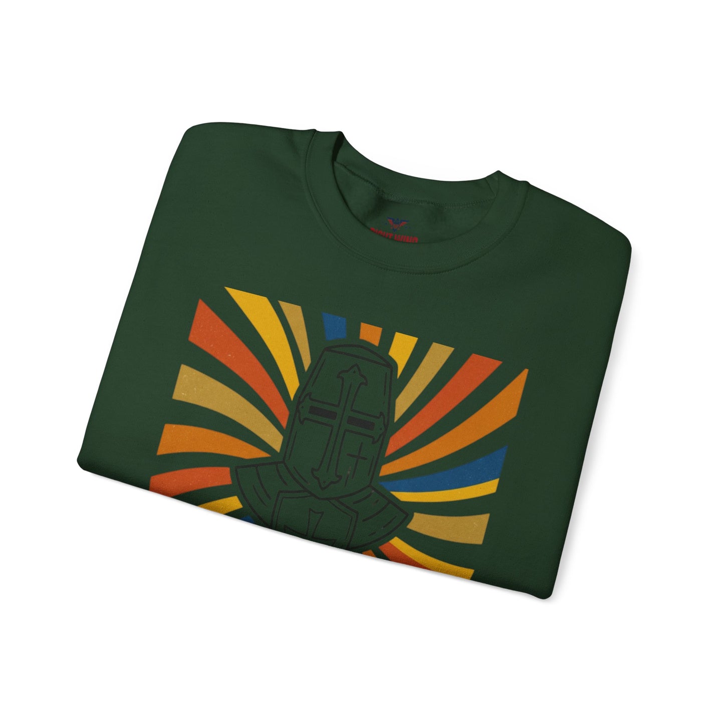 Armor of Faith Crewneck Sweatshirt — "Put On The Full Armor" Christian Graphic Pullover