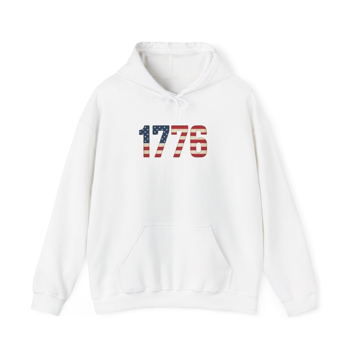 1776 American Made Hoodie — Patriotic USA Flag Sweatshirt