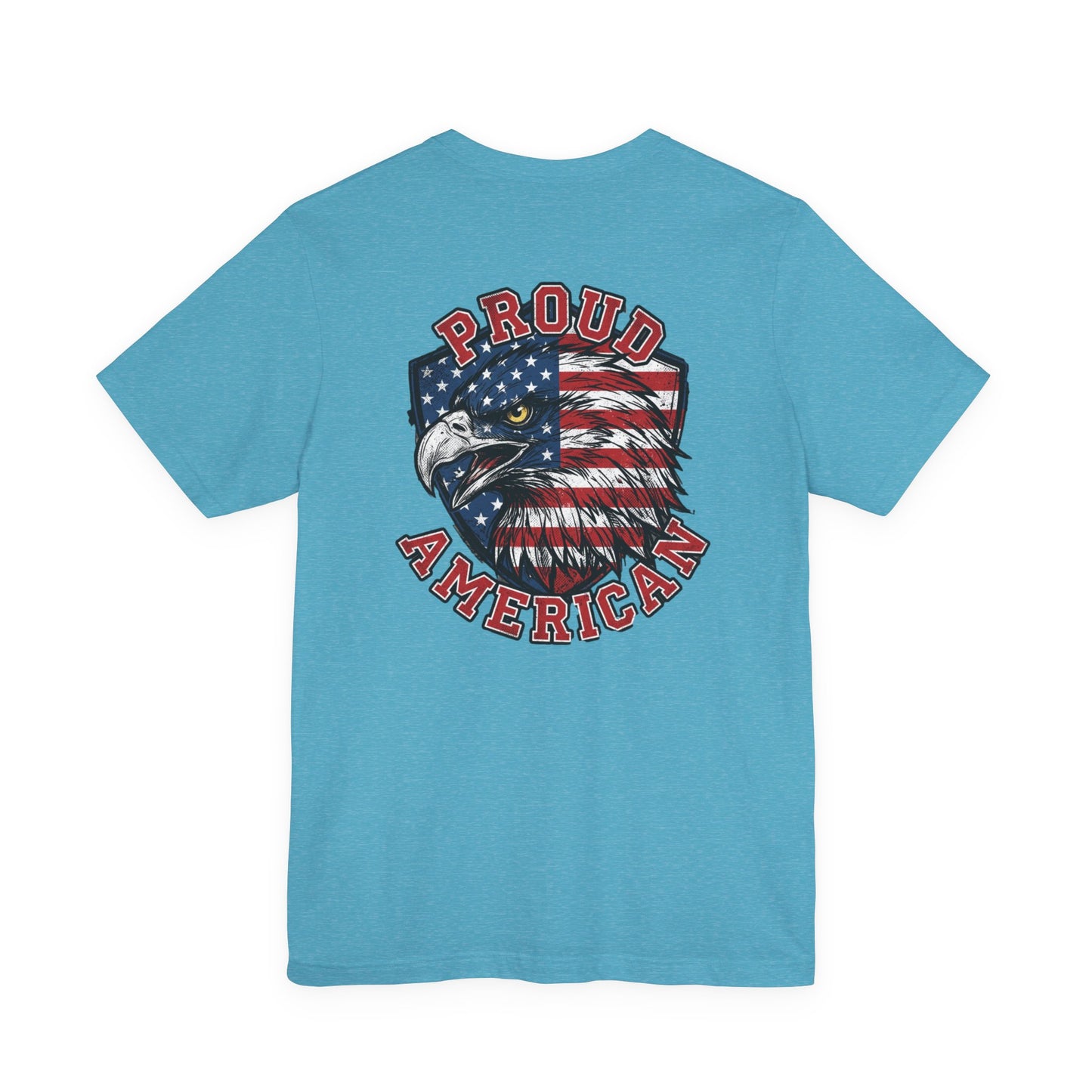 Proud American Tee — Right Wing USA Eagle Flag Patriotic T-Shirt