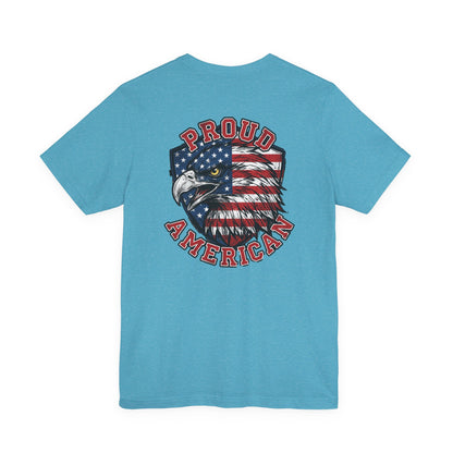 Proud American Tee — Right Wing USA Eagle Flag Patriotic T-Shirt