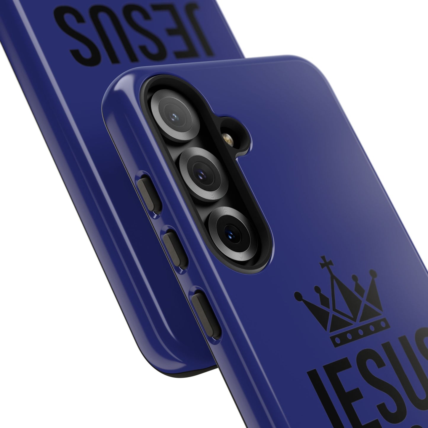 Jesus Is King Phone Case – Christian Faith Religious Protective Cover