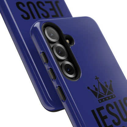 Jesus Is King Phone Case – Christian Faith Religious Protective Cover