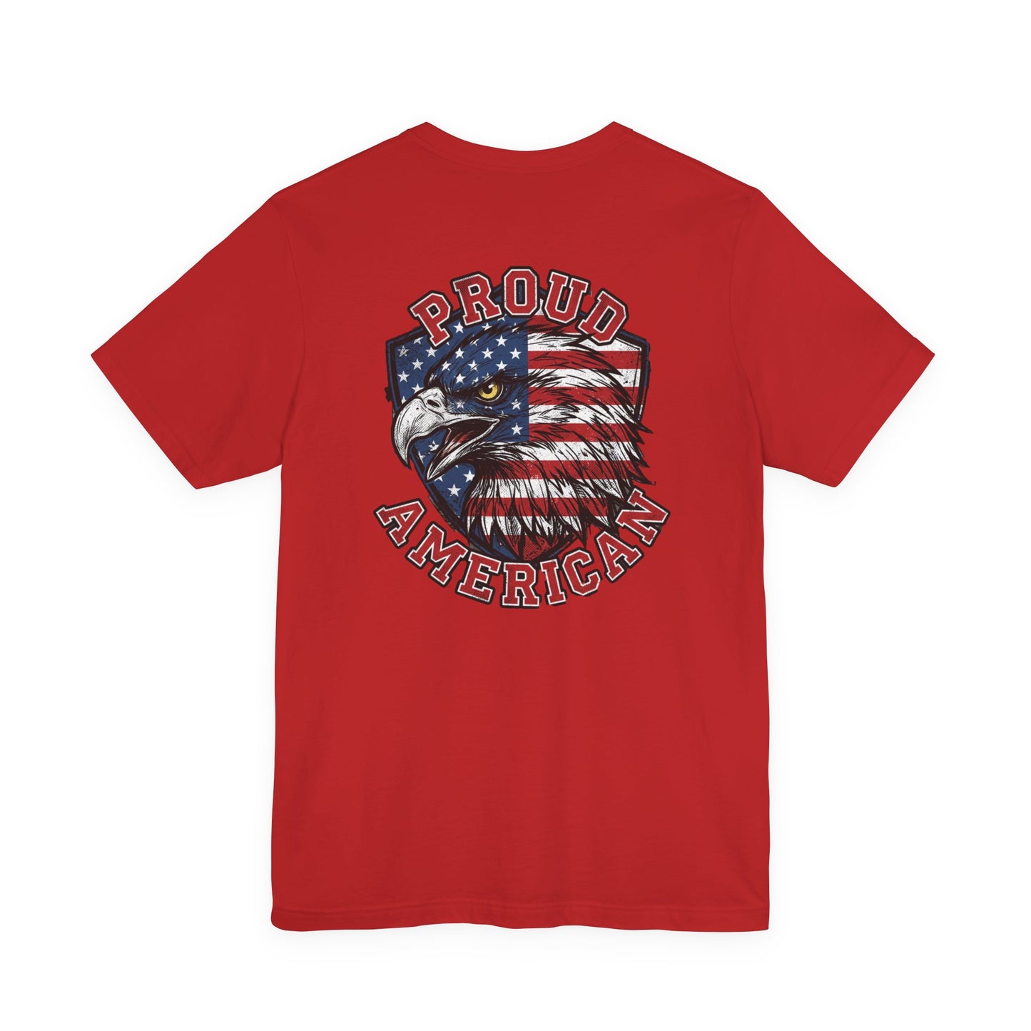 Proud American Tee — Right Wing USA Eagle Flag Patriotic T-Shirt