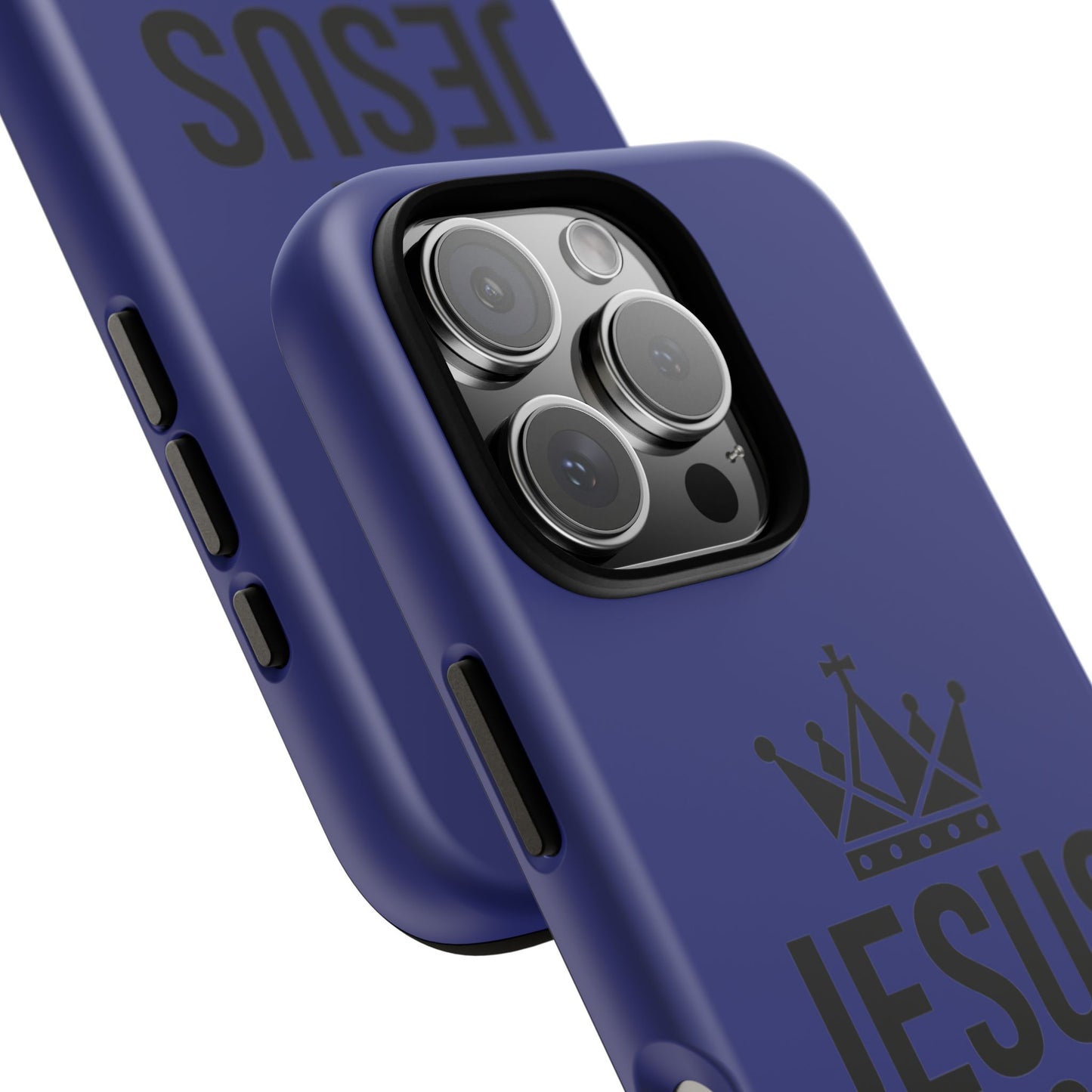 Jesus Is King Phone Case – Christian Faith Religious Protective Cover