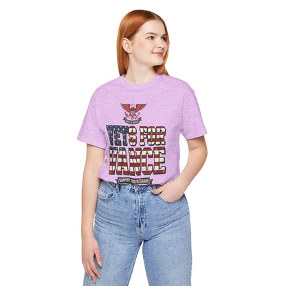 Vets For Vance Patriotic Tee — Support Our Veterans USA Flag Shirt