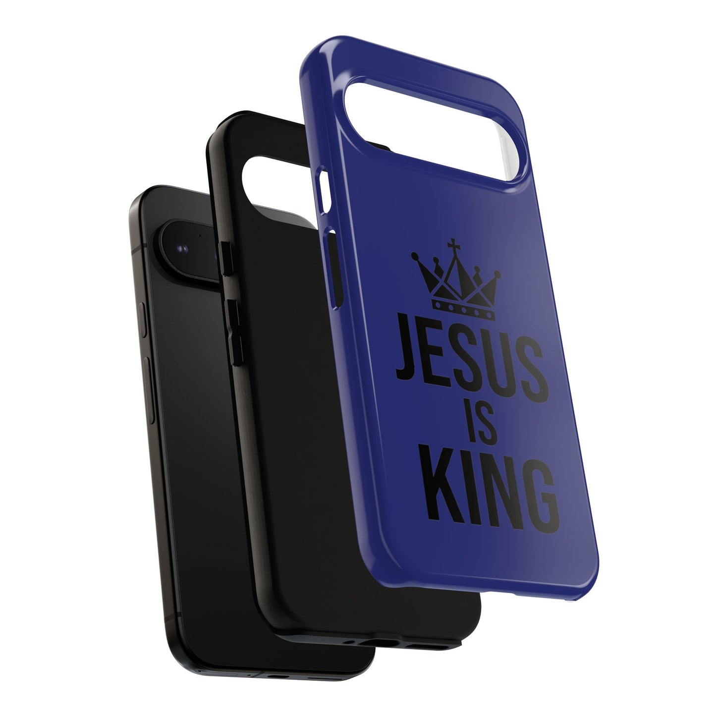 Jesus Is King Phone Case – Christian Faith Religious Protective Cover