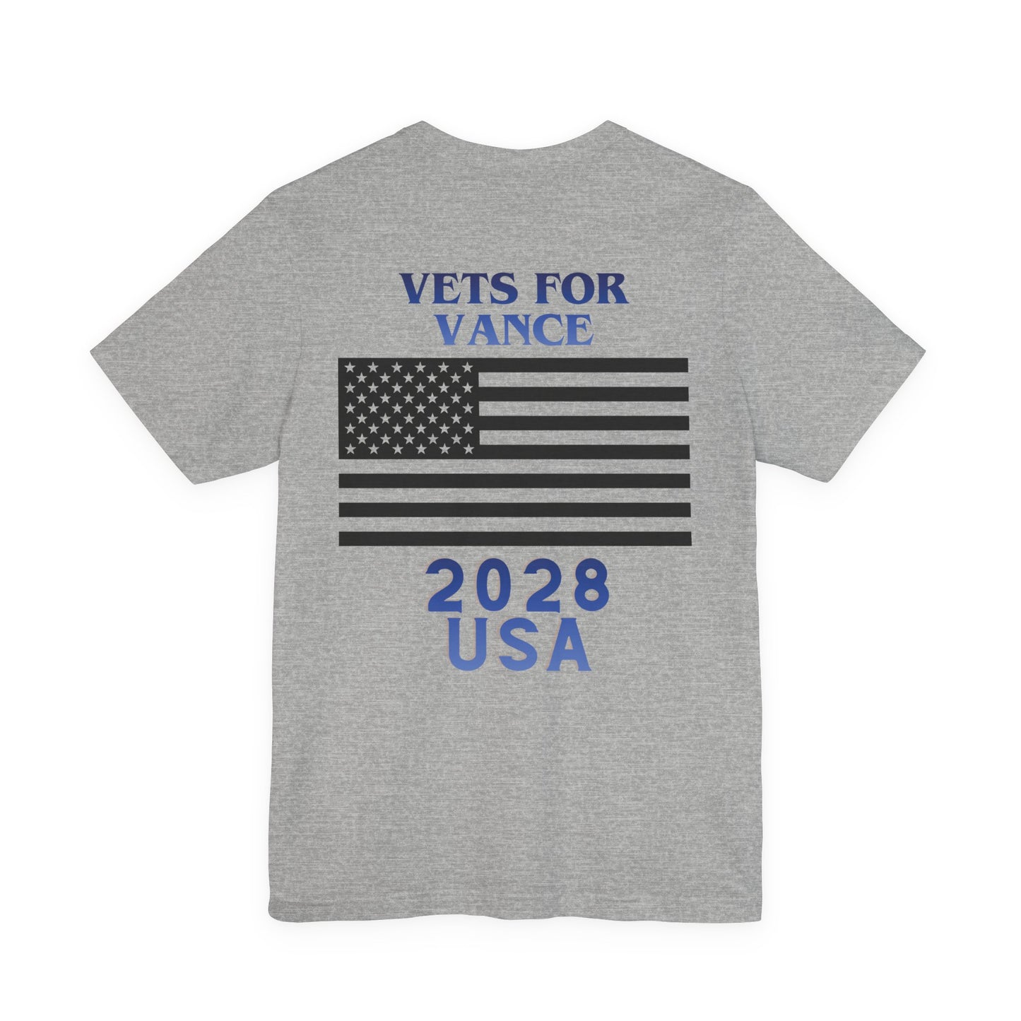 American Made Tee - Vets for Vance 2028 USA Flag T-Shirt