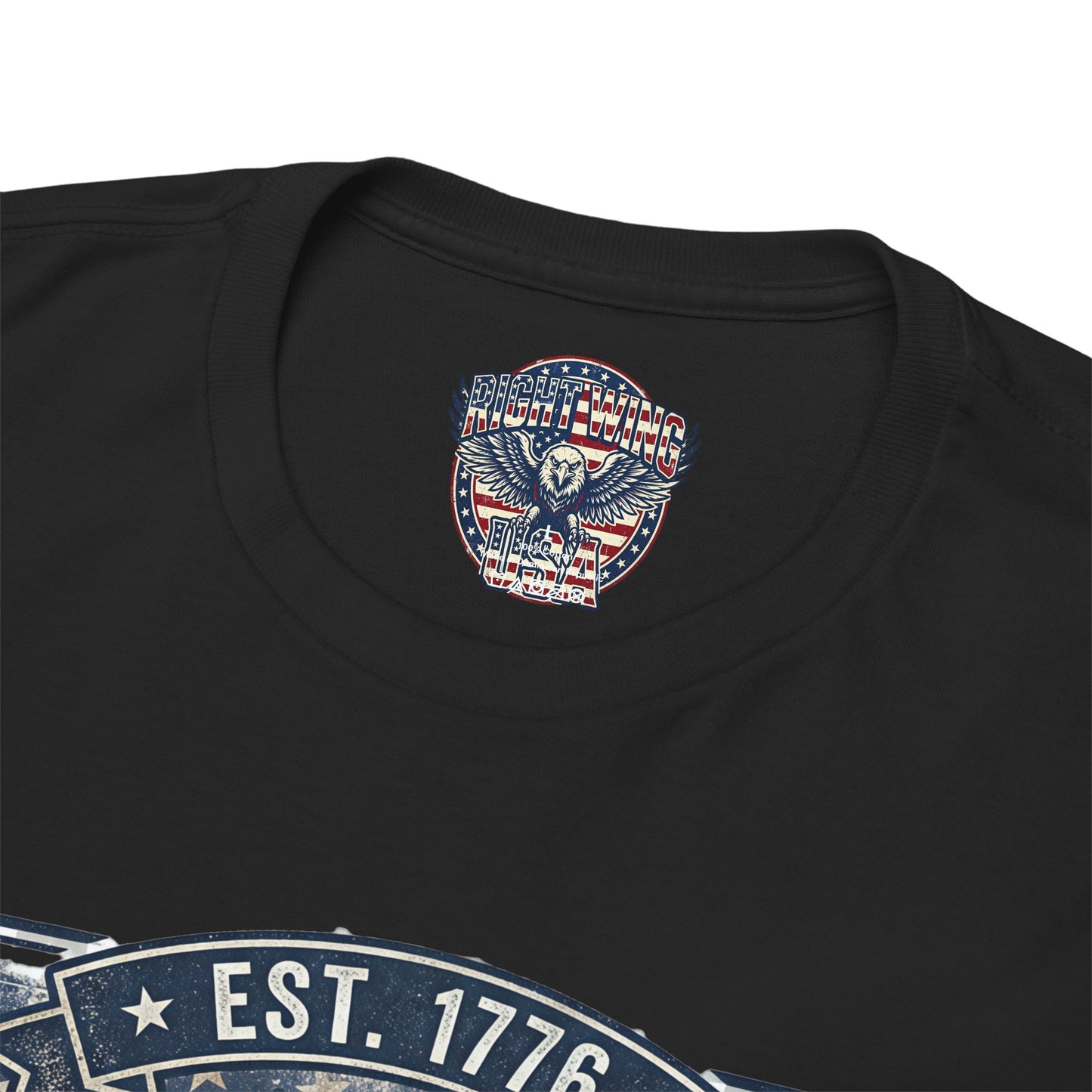 Pray Hard Work Hard Stay Free T-Shirt — Patriotic American Flag Tee