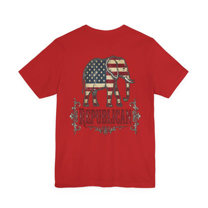 Republican Elephant Tee — Patriotic American T‑Shirt