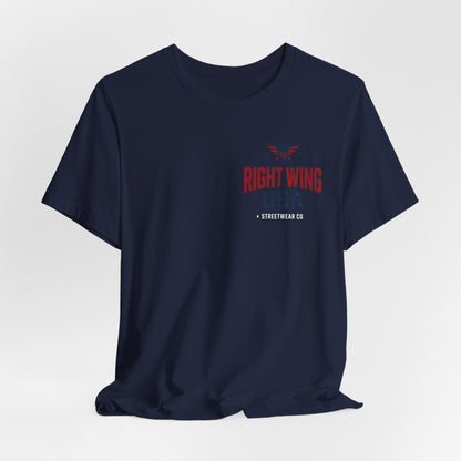 Proud American Tee — Right Wing USA Eagle Flag Patriotic T-Shirt
