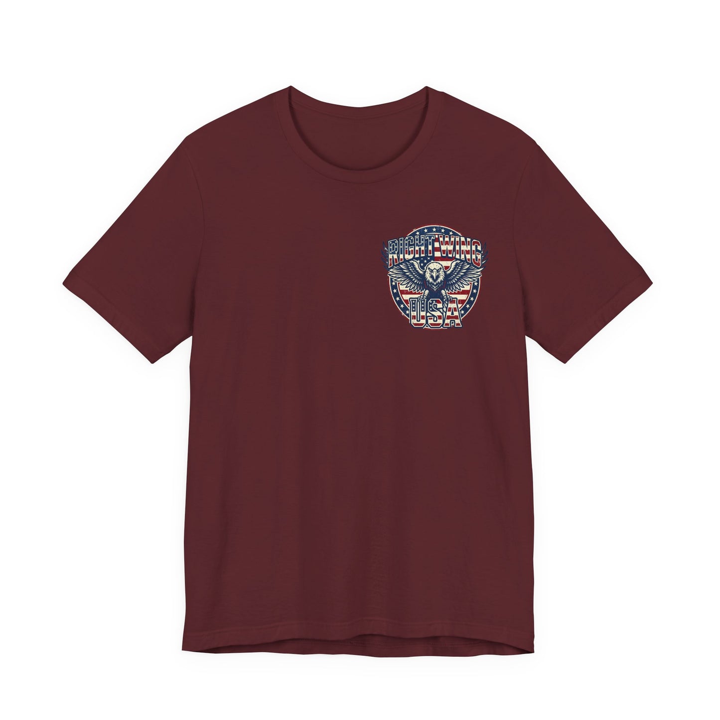 Professional Button Pusher Tee — Patriotic Eagle & Donkey Political Graphic Shirt