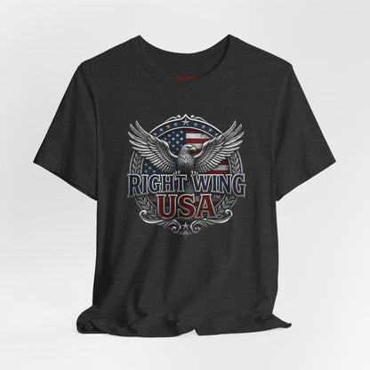 Right Wing USA Eagle T-Shirt — Patriotic Political Graphic Tee