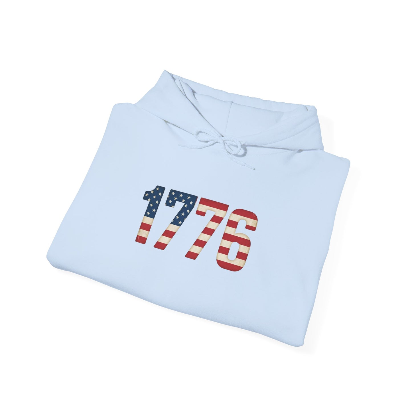 1776 American Made Hoodie — Patriotic USA Flag Sweatshirt